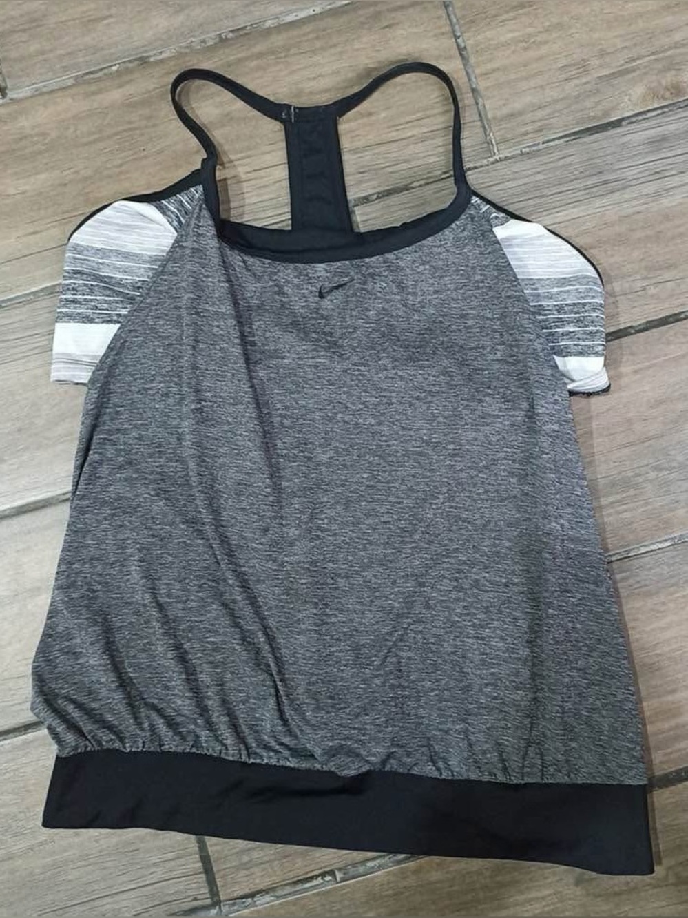 NWT Nike Women’s Tankini Top Swimwear Gray Heather Racerback Tank Top Sz 3X